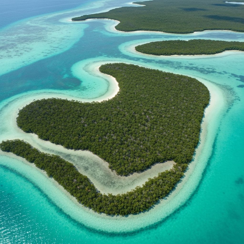 Andros Island from above